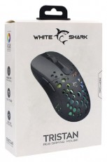 White Shark TRISTAN GM-9004 7D 12000 dpi, RGB fekete gamer egér Iroda és számítástechnika - Egér - Vezeték nélküli egér - 455878