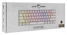 White Shark SHINOBI GK-2022W/BR-US fehér mechanikus gamer billentyűzet Iroda és számítástechnika - Billentyűzet / billentyűzet szett - Vezeték nélküli - 463287