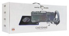 White Shark CHEYENNE GC-4103-HU billentyűzet + egér + headset + egérpad gamer szett Iroda és számítástechnika - Billentyűzet / billentyűzet szett - Vezetékes - 481182