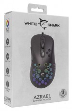 White Shark AZRAEL GM-5013B fekete gamer egér Iroda és számítástechnika - Egér - Vezetékes egér - 497968