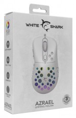 White Shark AZRAEL GM-5013W fehér gamer egér Iroda és számítástechnika - Egér - Vezetékes egér - 497969