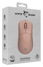 White Shark GRAPHENE WS GM-5014P 6200dpi pink gamer egér Iroda és számítástechnika - Egér - Vezetékes egér - 498097