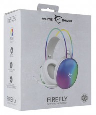 White Shark FIREFLY GH-2342W fehér gamer fejhallgató Audio-Video / Hifi / Multimédia - Fül és Fejhallgatók - Fejhallgató mikrofonnal / headset - 500236