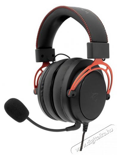 White Shark GORILLA GH-2341B/R fekete/piros gamer fejhallgató Audio-Video / Hifi / Multimédia - Fül és Fejhallgatók - Fejhallgató mikrofonnal / headset - 500234