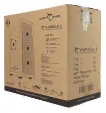 White Shark GCC-2401B Warhead fekete (táp nélküli switch) ablakos E-ATX ház Iroda és számítástechnika - Számítógép tartozék - Számítógépház - 507260