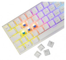 White Shark GK-002223V2-W/BL-HU Wakizashi 2 HUN fehér (blue switch) gamer billentyűzet Iroda és számítástechnika - Billentyűzet / billentyűzet szett - Vezetékes - 507087