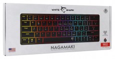 White Shark GK-006111-B/R-US Nagamaki US fekete (red switch) gamer billentyűzet Iroda és számítástechnika - Billentyűzet / billentyűzet szett - Vezetékes - 506981