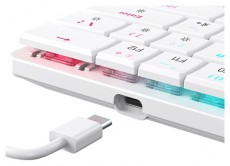 White Shark GK-006211-W/R-US Nagamaki US fehér (red switch) gamer billentyűzet Iroda és számítástechnika - Billentyűzet / billentyűzet szett - Vezetékes - 507086