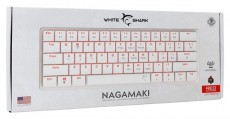 White Shark GK-006211-W/R-US Nagamaki US fehér (red switch) gamer billentyűzet Iroda és számítástechnika - Billentyűzet / billentyűzet szett - Vezetékes - 507086