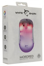 White Shark GM-5017W Mordred fehér gamer egér Iroda és számítástechnika - Egér - Vezetékes egér - 507276