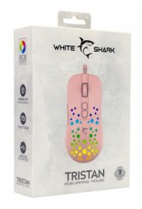 White Shark GM-9004P Tristan pink gamer egér Iroda és számítástechnika - Egér - Vezetékes egér - 507273