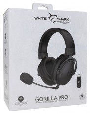 White Shark WGH-2443B Gorilla Pro vezeték nélküli fekete gamer fejhallgató Audio-Video / Hifi / Multimédia - Fül és Fejhallgatók - Fejhallgató - 507130