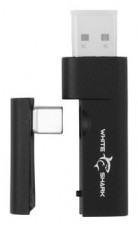 White Shark WGH-2444B Firecrest vezeték nélküli fekete gamer fejhallgató Audio-Video / Hifi / Multimédia - Fül és Fejhallgatók - Fejhallgató mikrofonnal / headset - 507308