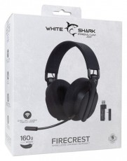 White Shark WGH-2444B Firecrest vezeték nélküli fekete gamer fejhallgató Audio-Video / Hifi / Multimédia - Fül és Fejhallgatók - Fejhallgató mikrofonnal / headset - 507308