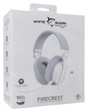 White Shark WGH-2444W Firecrest vezeték nélküli fehér gamer fejhallgató Audio-Video / Hifi / Multimédia - Fül és Fejhallgatók - Fejhallgató mikrofonnal / headset - 507287