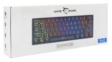White Shark SHINOBI GK-2022B/BL-US fekete mechanikus (blue switch) gamer billentyűzet Iroda és számítástechnika - Billentyűzet / billentyűzet szett - Vezetékes - 507792