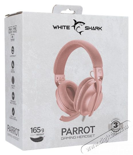 White Shark WS GH-2440P PARROT-P r&oacute;zsasz&iacute;n gamer headset Audio-Video / Hifi / Multim&eacute;dia - F&uuml;l &eacute;s Fejhallgat&oacute;k - Fejhallgat&oacute; mikrofonnal / headset - 507763