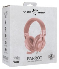 White Shark WS GH-2440P PARROT-P r&oacute;zsasz&iacute;n gamer headset Audio-Video / Hifi / Multim&eacute;dia - F&uuml;l &eacute;s Fejhallgat&oacute;k - Fejhallgat&oacute; mikrofonnal / headset - 507763