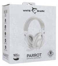 White Shark WS GH-2440W/G PARROT-W/G fehér-szürke gamer headset Audio-Video / Hifi / Multimédia - Fül és Fejhallgatók - Fejhallgató mikrofonnal / headset - 507764
