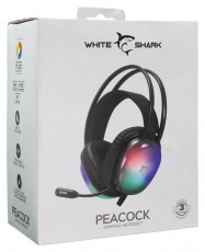 White Shark WS GH-2444B PEACOCK-B fekete gamer headset Audio-Video / Hifi / Multim&eacute;dia - F&uuml;l &eacute;s Fejhallgat&oacute;k - Fejhallgat&oacute; mikrofonnal / headset - 507766