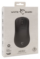White Shark WS GM-5015B AERO-B vezeték nélküli fekete gamer egér Iroda és számítástechnika - Egér - Vezeték nélküli egér - 507768