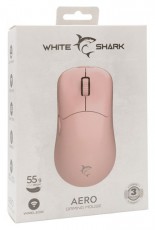 White Shark WS GM-5015P AERO-B vezeték nélküli rózsaszín gamer egér Iroda és számítástechnika - Egér - Vezeték nélküli egér - 507769