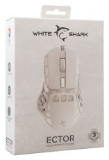 White Shark WS GM-5016W ECTOR-B vezetékes fehér gamer egér Iroda és számítástechnika - Egér - Vezetékes egér - 507729