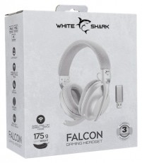 White Shark WS WGH-2441W FALCON-W vezet&eacute;k n&eacute;lk&uuml;li feh&eacute;r gamer headset Audio-Video / Hifi / Multim&eacute;dia - F&uuml;l &eacute;s Fejhallgat&oacute;k - Fejhallgat&oacute; - 507726