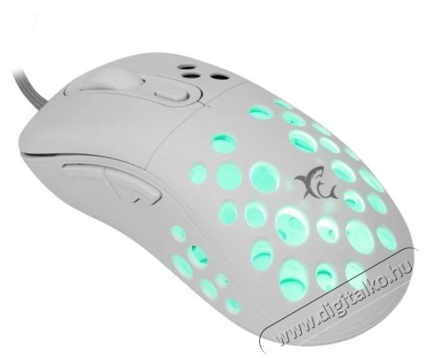 White Shark AZRAEL GM-5013W fehér gamer egér Iroda és számítástechnika - Egér - Vezetékes egér - 497969