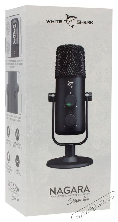 White Shark DSM-02 Nagara mikrofon Iroda &eacute;s sz&aacute;m&iacute;t&aacute;stechnika - Egy&eacute;b sz&aacute;m&iacute;t&aacute;stechnikai term&eacute;k - 534019