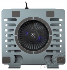 White Shark Glacier laptophűtő, Max. 17.3 , Cooling Pad 1 ventil&aacute;tor, &Aacute;ll&iacute;that&oacute; l&eacute;g&aacute;ram, 50 CFM, &Aacute;ll&iacute;that&oacute; sz&ouml;g, USB, 30dB, F&eacute;m, Sz&uuml;rke Iroda &eacute;s sz&aacute;m&iacute;t&aacute;stechnika - Notebook kieg&eacute;sz&iacute;tő - USB laptop hűtő - 534021