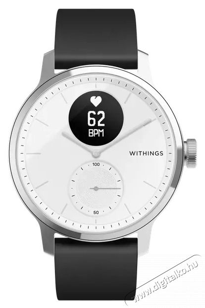 WITHINGS okos&oacute;ra, Scanwatch 42mm - White, EKG Mobil / Kommunik&aacute;ci&oacute; / Smart - Okos eszk&ouml;z - Okos&oacute;ra - 490610