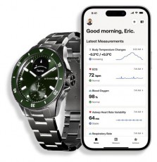 WITHINGS ScanWatch Nova hibrid 42mm zöld okosóra Mobil / Kommunikáció / Smart - Okos eszköz - Okosóra - 507713