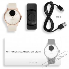 WITHINGS Scanwatch Light 37mm - Sand Mobil / Kommunik&aacute;ci&oacute; / Smart - Okos eszk&ouml;z - Okos&oacute;ra - 520365