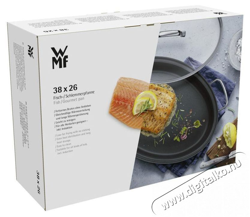 Wmf 761506380 ov&aacute;lis serpenyő fedővel 38x26 cm Konyhai term&eacute;kek - Ed&eacute;ny - Serpenyő - 520381