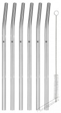Wmf Baric 608966040 rozsdamentes acél szívószál 24 cm 6 db + kefe - Konyhai termékek - Egyéb / Konyhai kiegészítő - 526678