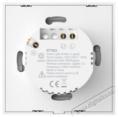 WOOX Intelligens villanykapcsoló R7063 Háztartás / Otthon / Kültér - Világítás / elektromosság - Lámpa kiegészítő - 520410