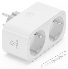 WOOX R6153 WiFi Okos dupla konnektor fogyaszt&aacute;sm&eacute;r&eacute;ssel H&aacute;ztart&aacute;s / Otthon / K&uuml;lt&eacute;r - Okos otthon - Okos konnektor - 520417
