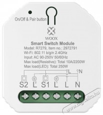 WOOX R7279 Smart 2-gang H&aacute;ztart&aacute;s / Otthon / K&uuml;lt&eacute;r - Okos otthon - Kieg&eacute;sz&iacute;tő - 520420