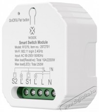WOOX R7279 Smart 2-gang H&aacute;ztart&aacute;s / Otthon / K&uuml;lt&eacute;r - Okos otthon - Kieg&eacute;sz&iacute;tő - 520420