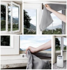 Wpro CAK 004 mobilklíma kivezető szett Háztartás / Otthon / Kültér - Ventilátor / Légkondicionáló - Kiegészítő - 338989