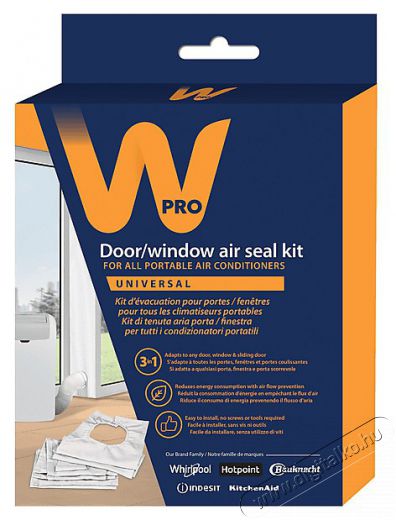 Wpro ASK 023 Kivezető szett mobilklímához Háztartás / Otthon / Kültér - Ventilátor / Légkondicionáló - Kiegészítő - 499782