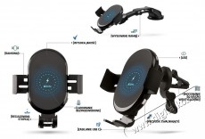 Xblitz G750 PRO vezeték nélküli akkumulátor töltő funkcióval autós telefontartó Mobil / Kommunikáció / Smart - Mobiltelefon kiegészítő / tok - Tartó / rögzítő / állvány - 409982