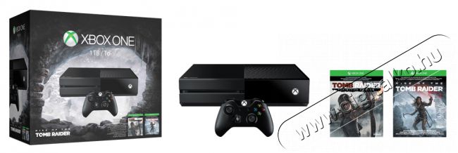 Microsoft Xbox One 1TB - fekete + Rise of the Tomb Raider + Tomb Raider Definitive Edition Iroda és számítástechnika - Játék konzol - Xbox One konzol - 296520