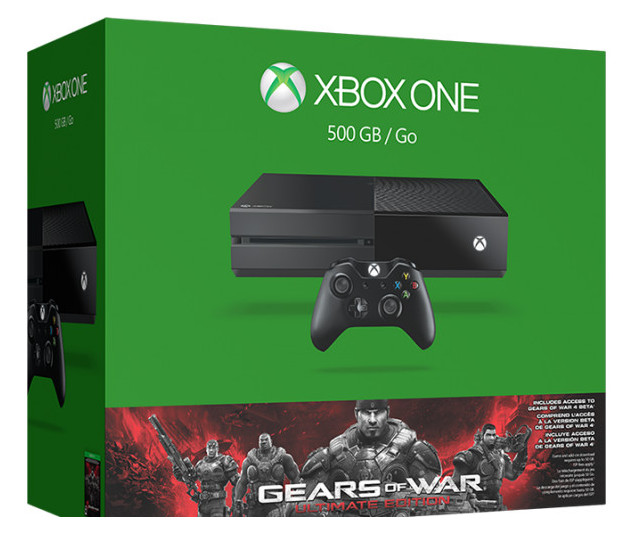 Xbox One 500GB - fekete + Gears of War: Ultimate Edition Iroda és számítástechnika - Játék konzol - Xbox One konzol - 295491