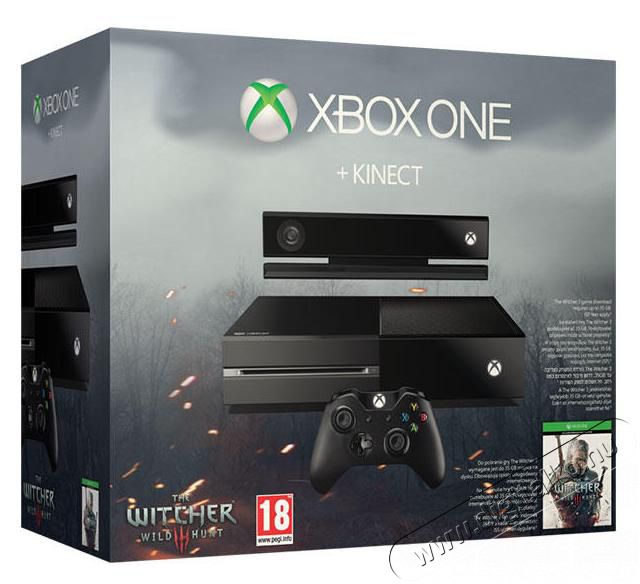 Xbox One 500GB fekete + Kinect 2.0 + The Witcher 3 Wild Hunt Iroda és számítástechnika - Játék konzol - Xbox One konzol - 295455