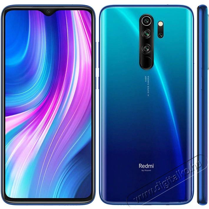Xiaomi Redmi Note 8 Pro 6,53 LTE 6/128GB Dual SIM (Global) okostelefon - Óceánkék Egyéb - Nem forgalmazzuk ! - 363233