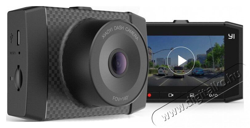 Xiaomi YI ULTRA DASH CAM 2,7 Full HD autós kamera - fekete Fényképezőgép / kamera - Autós fedélzeti kamera - 336698