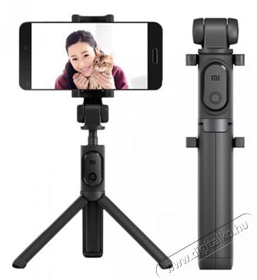 Xiaomi MI Selfie Stick Bluetooth univerzális tripod - fekete Mobil / Kommunikáció / Smart - Mobiltelefon kiegészítő / tok - Tartó / rögzítő / állvány - 338513