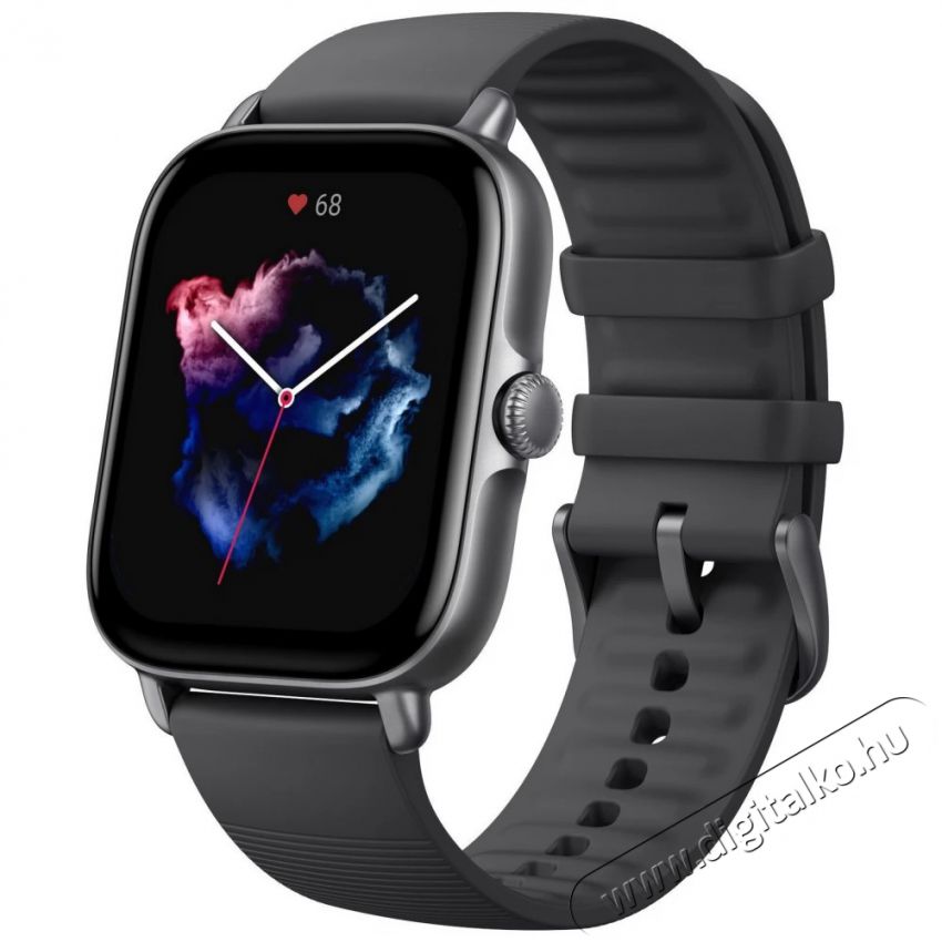 Amazfit GTS 3 okosóra - grafit fekete Mobil / Kommunikáció / Smart - Okos eszköz - Okosóra - 379305